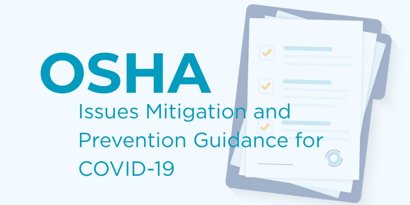 OSHA issues mitigation and prevention guidance for covid-19 header