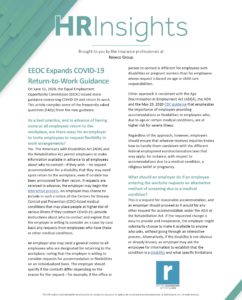 EEOC Expands COVID-19 Return to Work Guidance