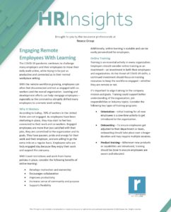 HR Insights - Engaging Remote Employees With Learning