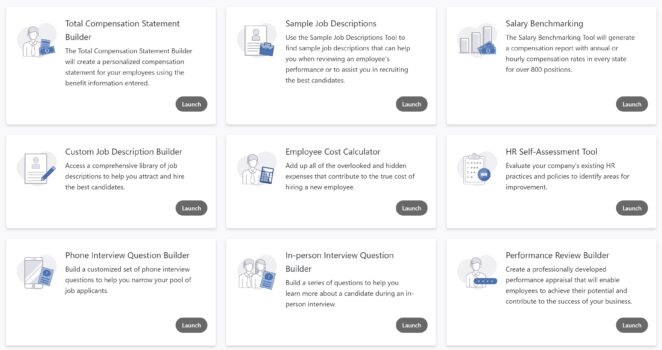 Human Resources applications available on resecoconnect portal