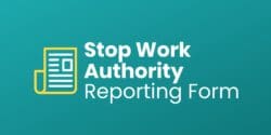 stop work authority reporting form header